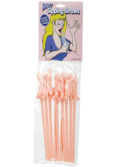 Dicky Sipping Straw 10 Pack Flesh 1